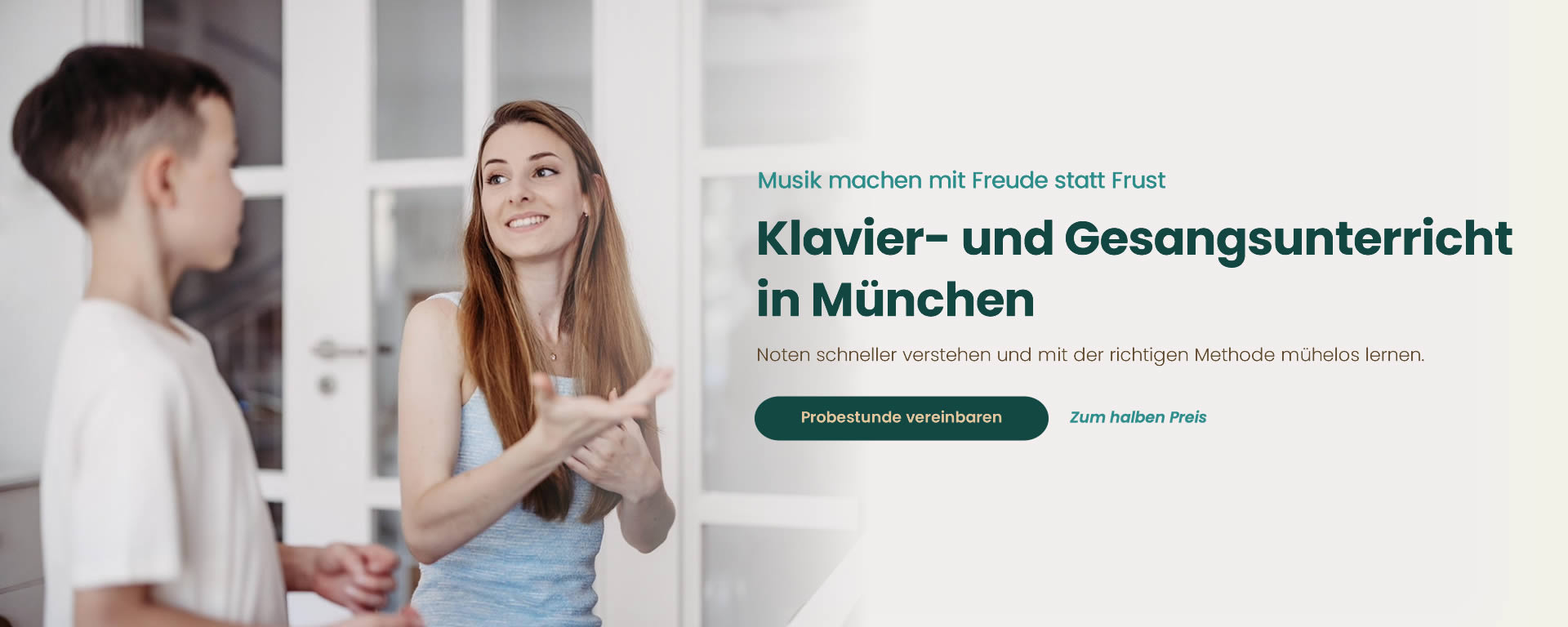 Klavier- und Gesangsunterricht in München